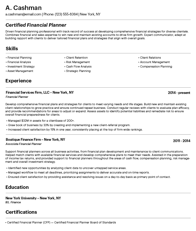 How To Make A Great Professional Resume