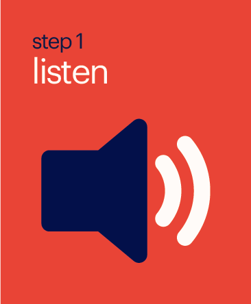 Step 1 Listen Button